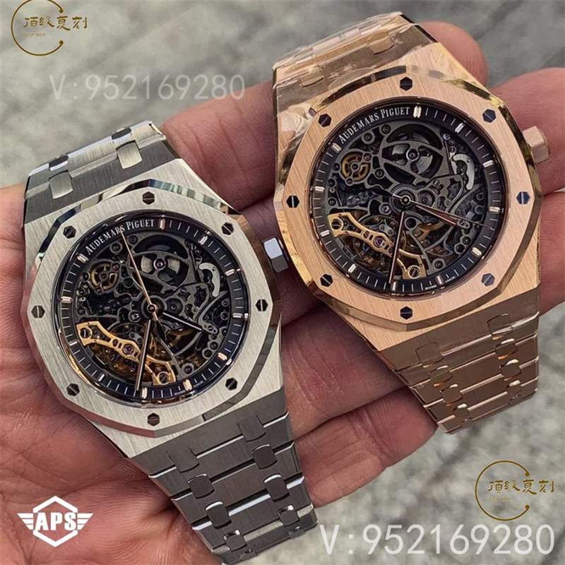 APS廠愛彼15407皇家橡樹鏤空機(jī)械復(fù)刻表做工如何,超越j(luò)f廠-復(fù)刻表