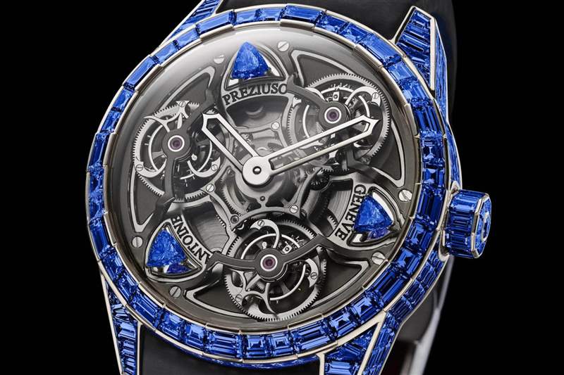 介紹：Antoine Preziuso TTR3 藍色均衡器頻率手表-復刻表