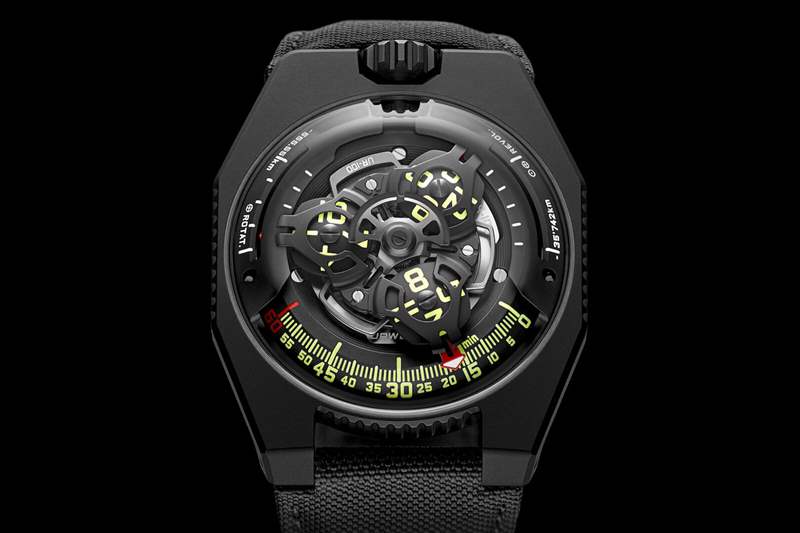 小眾手表:URWERK UR-100時空個性夜光手表-復(fù)刻表