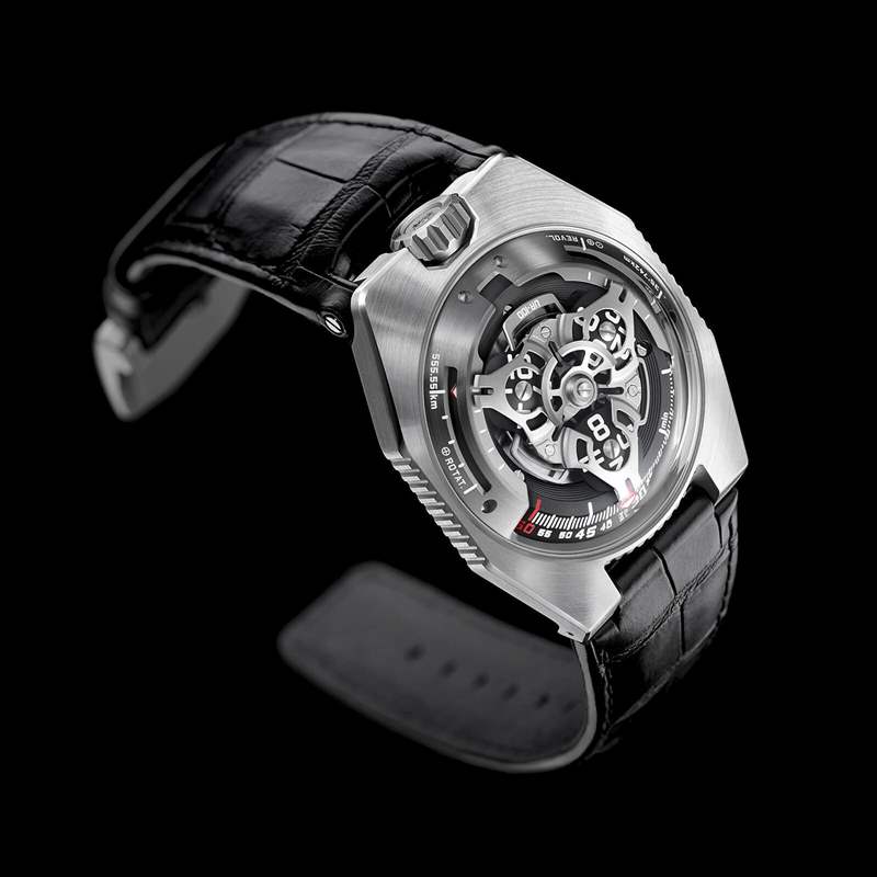 小眾手表:URWERK UR-100時空個性夜光手表-復(fù)刻表