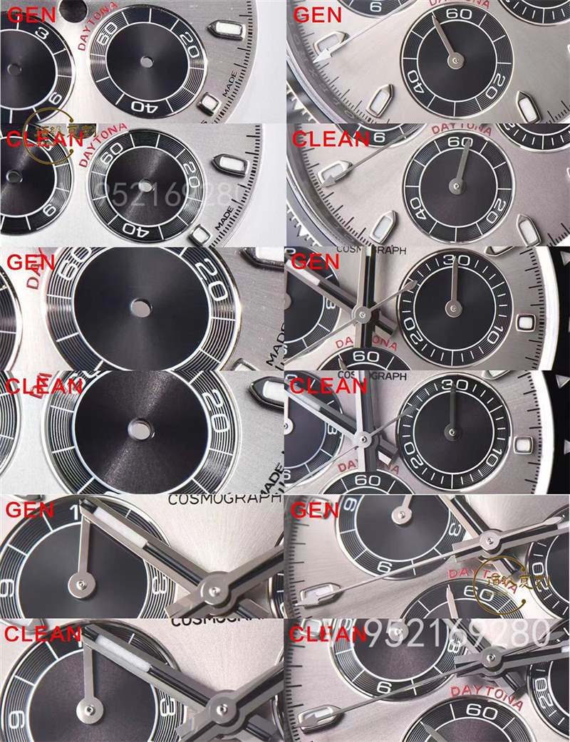 c廠(clean廠)勞力士灰色熊貓迪復(fù)刻表對(duì)比正品怎么樣-復(fù)刻表