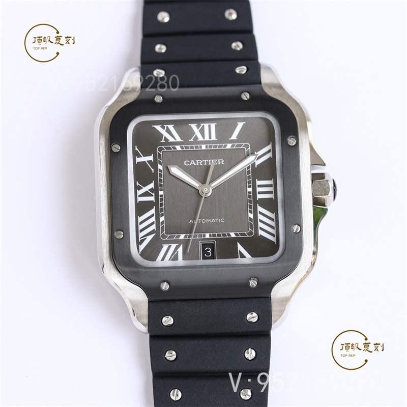 GF廠推出氟膠帶款式山度士復(fù)刻表,gf廠卡地亞山度士有哪些款式-復(fù)刻表