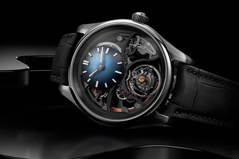 H. Moser & Cie.Pioneer Cylindrical Tourbillon Skeleton以全新方式打造圓柱陀飛輪機(jī)芯-復(fù)刻表