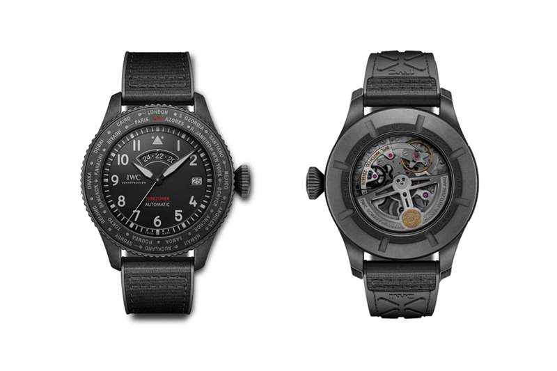 IWC萬(wàn)國(guó)最新Pilot's Watch Timezoner TOP GUN Ceratanium-復(fù)刻表