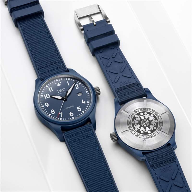 IWC萬(wàn)國(guó)飛行表馬克十八勞倫斯體育公益基金 2021｜藍(lán)陶瓷表殼首次上陣-復(fù)刻表