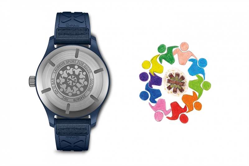 IWC萬(wàn)國(guó)飛行表馬克十八勞倫斯體育公益基金 2021｜藍(lán)陶瓷表殼首次上陣-復(fù)刻表