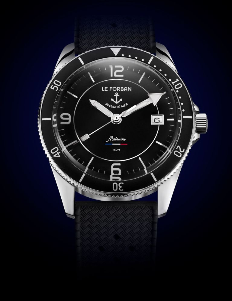 法國小眾機械手表海軍藍Le Forban Sécurité Mer Malouine-復刻表