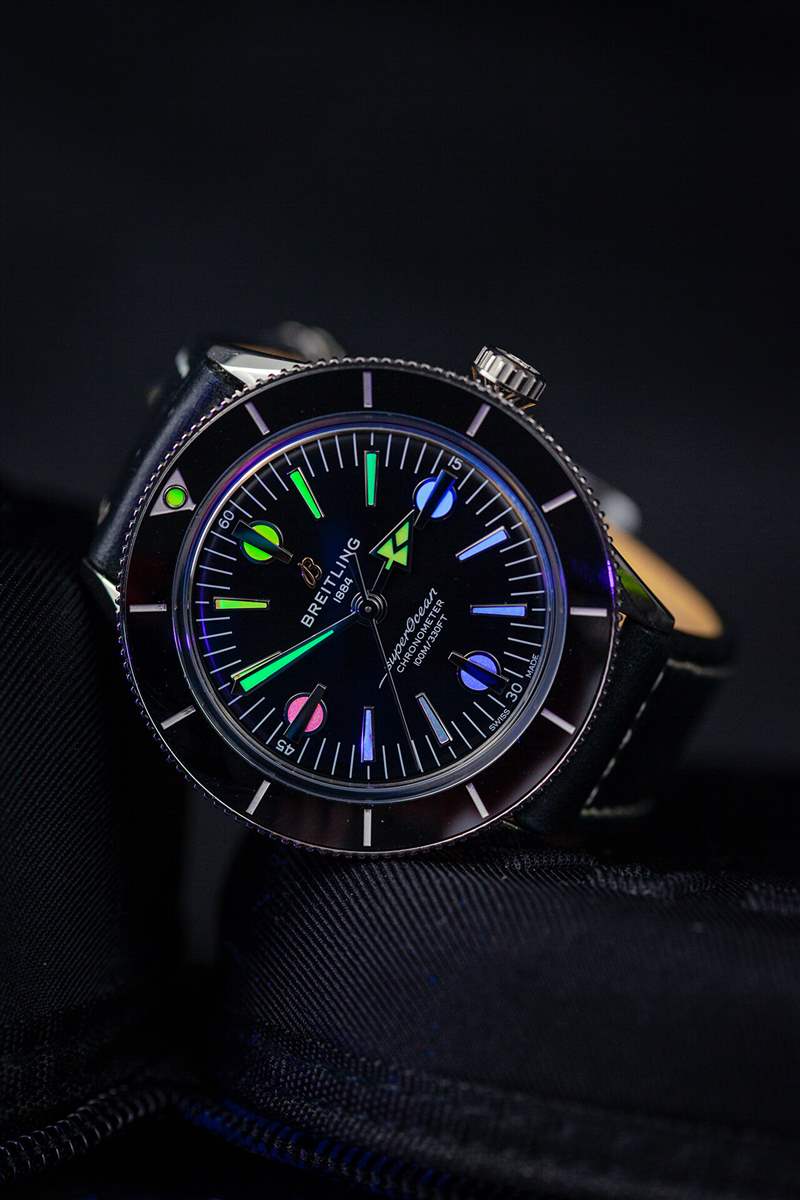 百年靈超級海洋文化系列限量版彩色時標腕表評測-復刻表