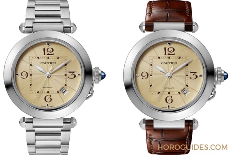 Pasha de Cartier腕表經(jīng)典紅、香檳金面盤限定上市-復刻表
