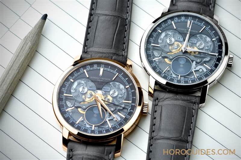 穿透面盤直視沉穩(wěn)閃耀的機(jī)芯運(yùn)轉(zhuǎn)|江詩丹頓Traditionnelle全日歷鏤雕腕表-復(fù)刻表