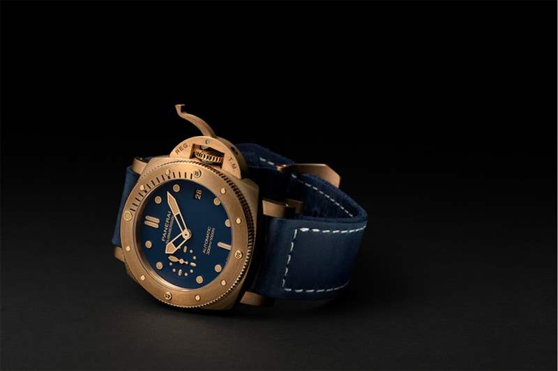 沛納海Panerai 2021全新青銅表｜Submersible Bronzo Blu Abisso更落力保護海洋-復刻表