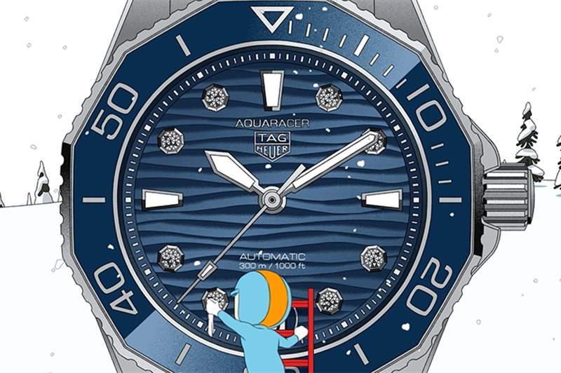 泰格豪雅眾代言人Q萌現身,為圣誕節挑表選禮獻計!-復刻表