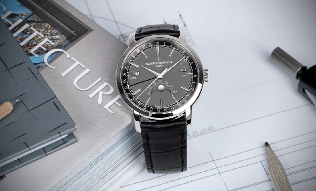 白金材質(zhì)、天鵝絨質(zhì)感灰面，江詩丹頓Traditionnelle全日歷腕表新色亮相-復刻表