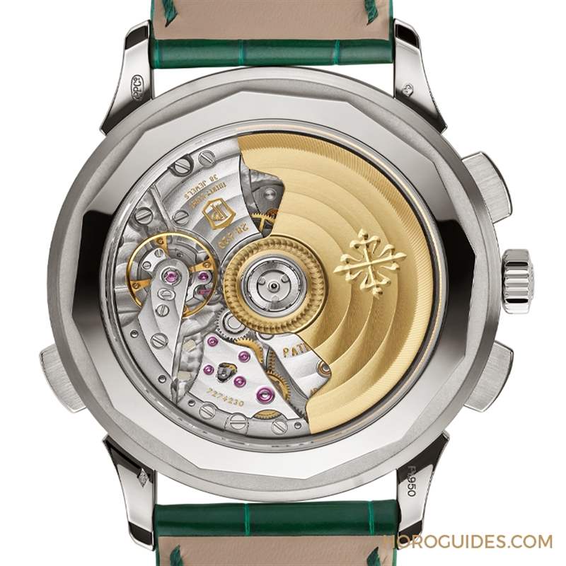 百達翡麗世界時區計時碼表5930首度推出鉑金款，挾綠面尊貴亮相-復刻表