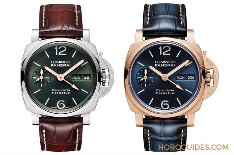 破天荒頭一回！以專利鉑金與紅金入作，Panerai首次推出萬年歷腕表-復刻表