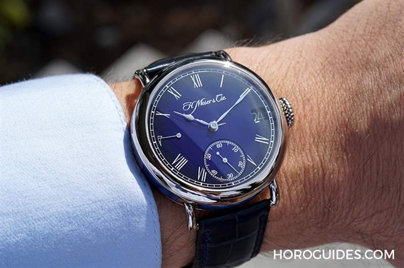 古典優雅新亮點，煙熏琺瑯藍面｜亨利慕時傳承者萬年歷午夜藍琺瑯腕表-復刻表