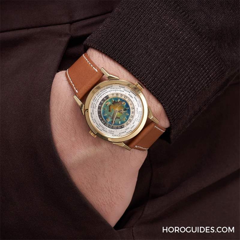 拍賣會首見,估價逾350萬瑞郎!百達翡麗罕見Ref.2523 世界時間琺瑯面腕表-復刻表