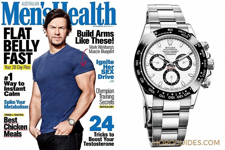 【名人表盒】馬克華伯格的肌情壯臂與閃亮表藏-復刻表