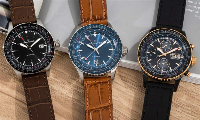 真男人的飛行三部曲|漢米爾頓卡其航空Converter系列三針日期、計(jì)時(shí)與兩地時(shí)間-復(fù)刻表