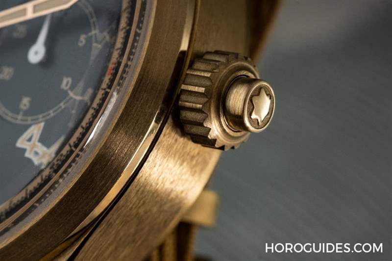 青銅加身,徹底復(fù)古|MONTBLANC 1858單按把計(jì)時(shí)碼表-復(fù)刻表