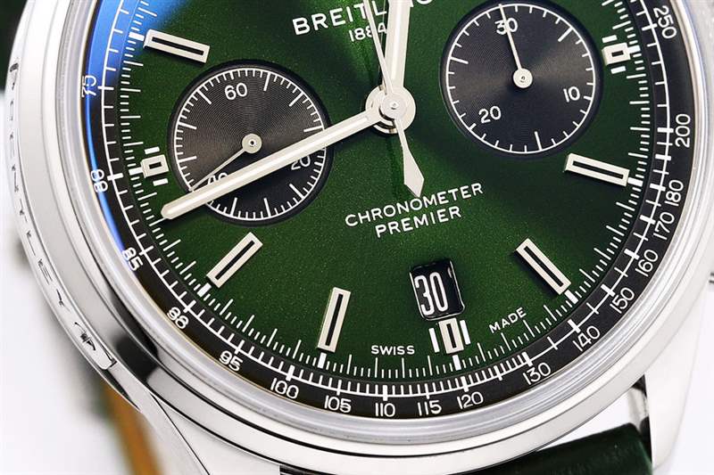 GF廠百年靈璞雅B01綠色表盤復(fù)刻版評(píng)測-復(fù)刻表