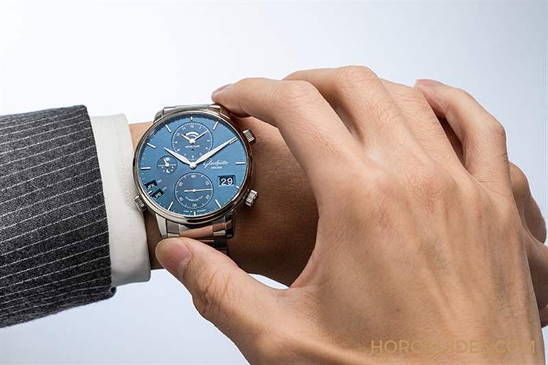 功能最強操作最直覺！格拉蘇蒂原創(chuàng)Senator Cosmopolite午夜藍時區(qū)表-復刻表