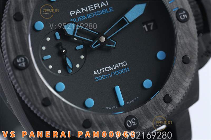 VS廠沛納海pam960碳纖維腕表復(fù)刻做工怎么樣,42mm亞洲人專(zhuān)屬-復(fù)刻表