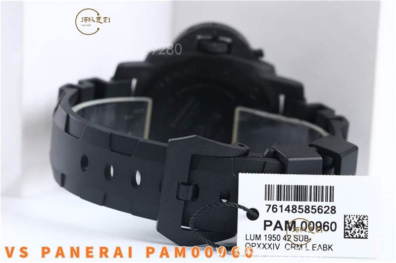 VS廠沛納海pam960碳纖維腕表復(fù)刻做工怎么樣,42mm亞洲人專(zhuān)屬-復(fù)刻表