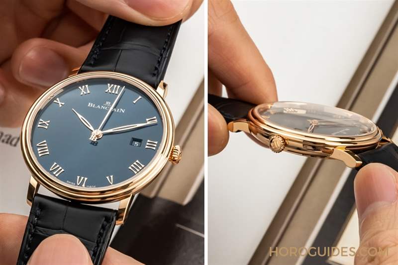 一身斯文下的獨(dú)門本事|寶珀Villeret午夜藍(lán)全日歷月相與超薄腕表-復(fù)刻表