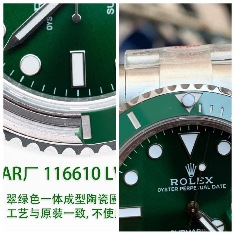 AR廠勞力士v3版綠水鬼復刻做工怎么樣,對比正品一眼假嗎-復刻表