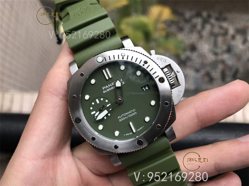 VS廠沛納海pam1055綠海魂復刻做工怎么樣,別具一格的軍綠色-復刻表
