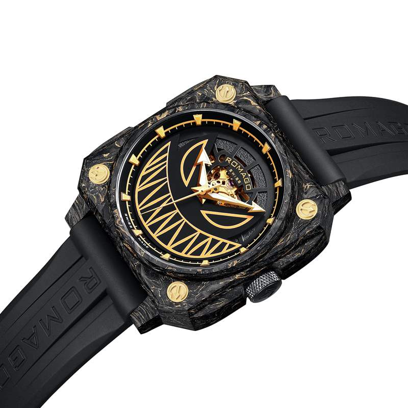 獨(dú)立制表師ROMAGO黃金配夜光碳纖玩味新作漆黑中螢火蟲(chóng)沖擊視覺(jué)-復(fù)刻表