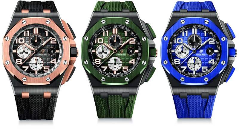 愛(ài)彼ap皇家橡樹(shù)離岸煙熏表盤(pán)，男士們的顏色-復(fù)刻表