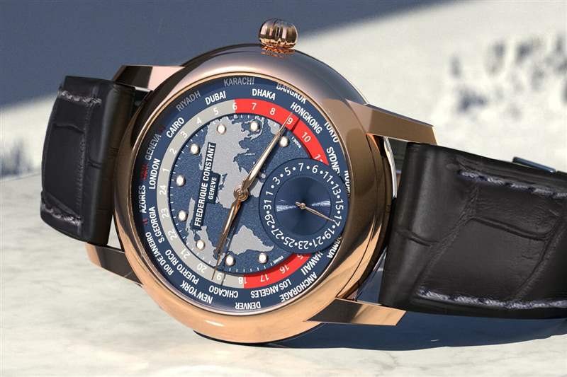 康斯登經典世界時制造限量版FC-718NRWM4H9-復刻表