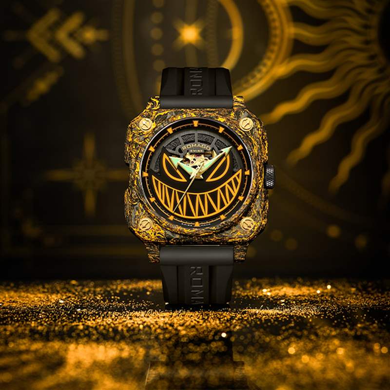 獨(dú)立制表師ROMAGO黃金配夜光碳纖玩味新作漆黑中螢火蟲(chóng)沖擊視覺(jué)-復(fù)刻表