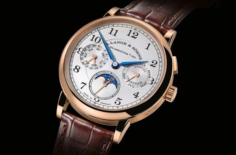 1815 ANNUAL CALENDAR 18K玫瑰金款式 腕表上的浪漫|來看看A. Lange & S?hne的月相示范-復刻表