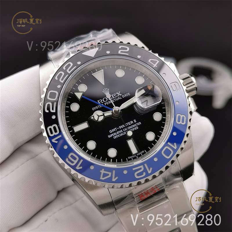 N廠勞力士格林尼治國米藍黑圈復刻表3186機芯做工評測-復刻表