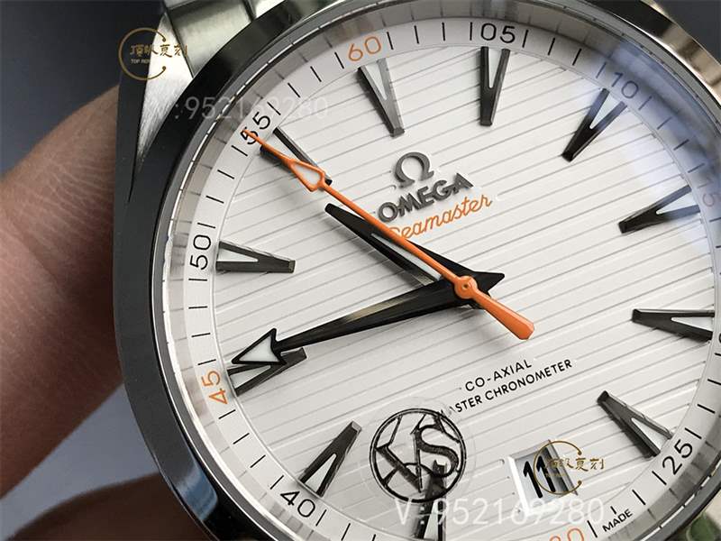 VS廠歐米茄海馬150柚木白盤橙針復刻表做工怎么樣-220.10.41.21.02.001-復刻表