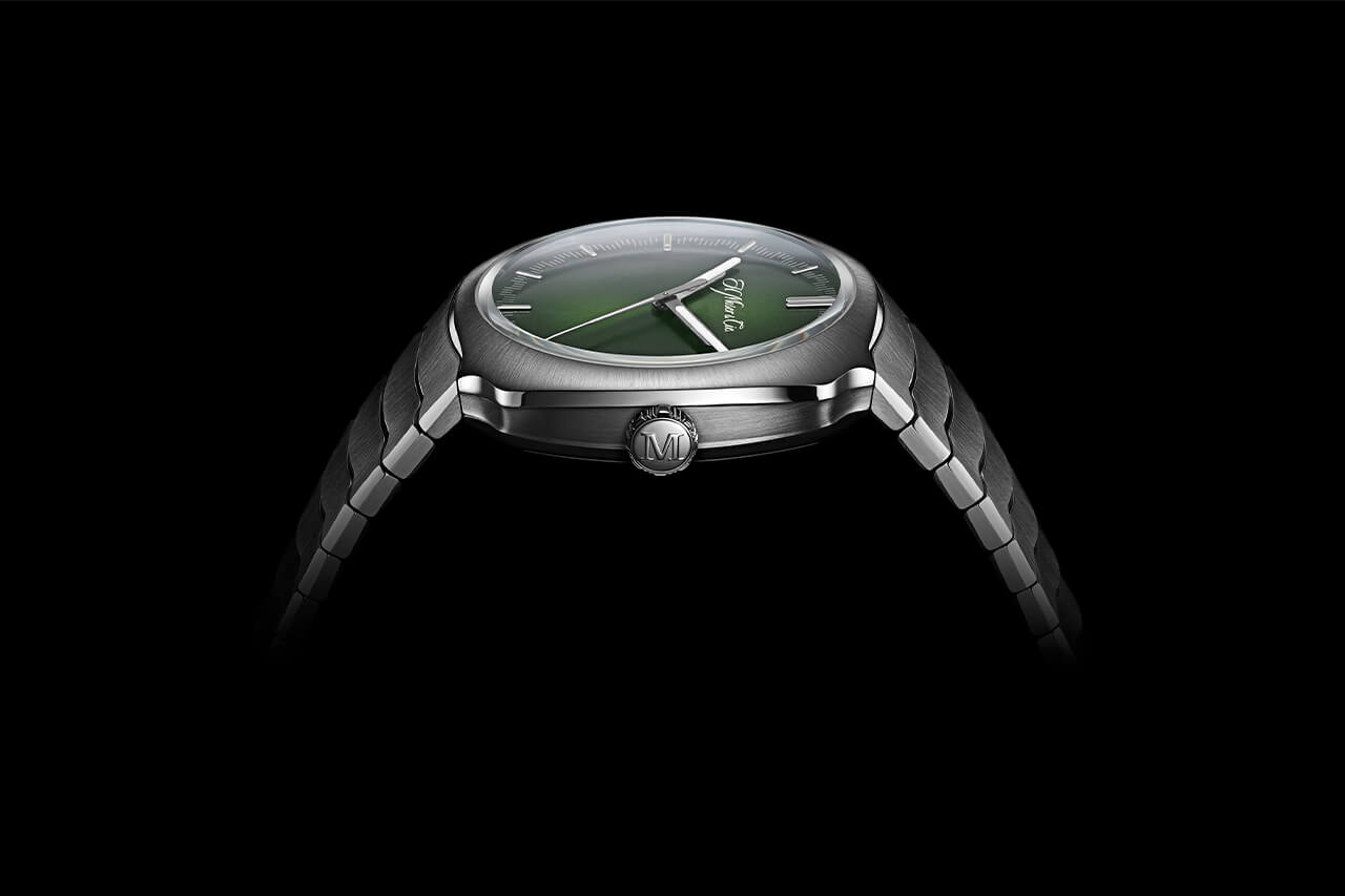 獨特的綠色表盤手表H. Moser & Cie Streamliner-復刻表