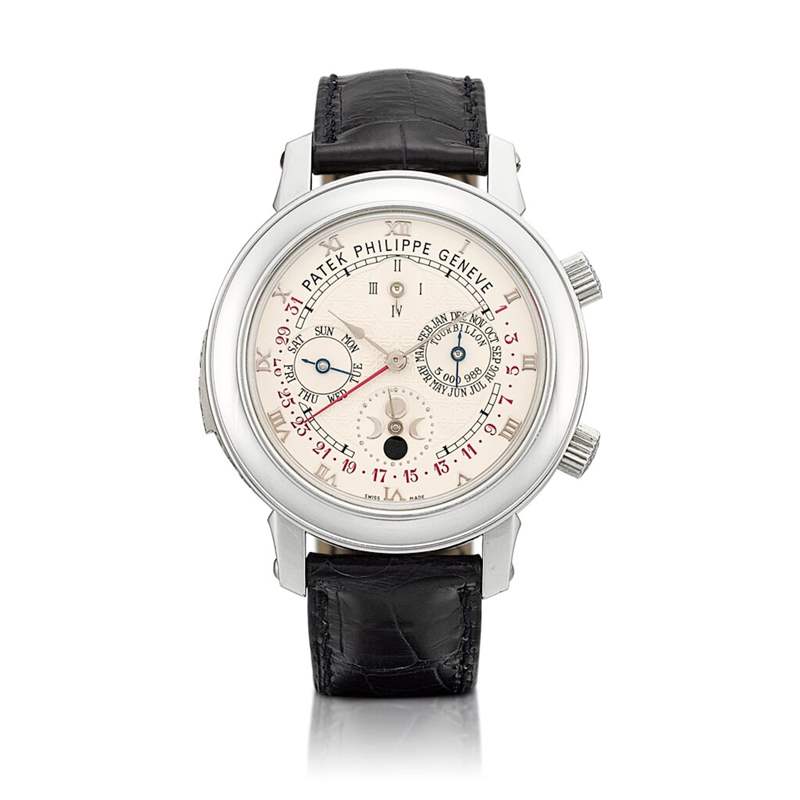 圖片來源:香港蘇富比 百達翡麗最終極頂級收藏現(xiàn)身拍賣場曾是最復(fù)雜時計估價達2千萬-復(fù)刻表