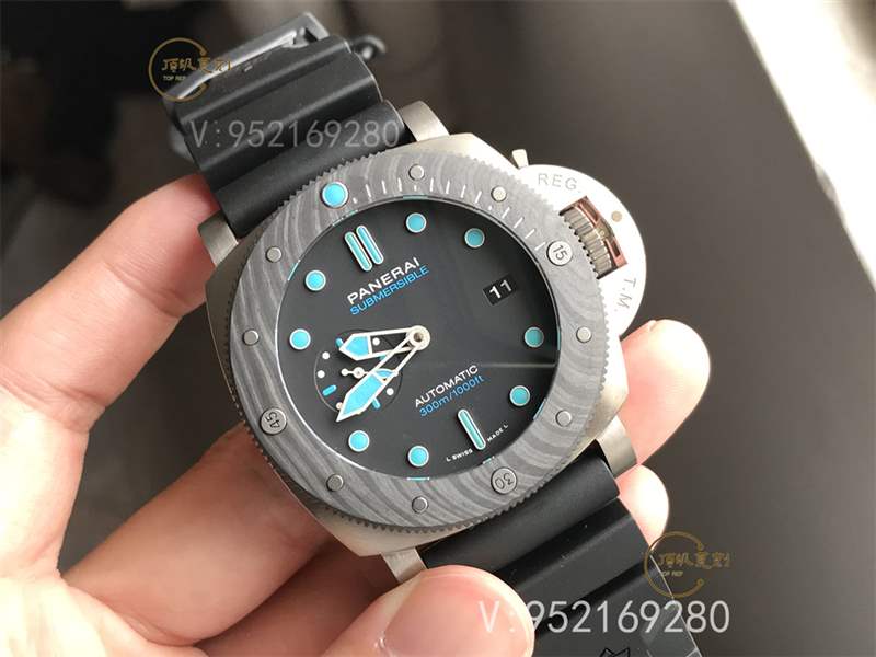 VS廠沛納海799-VS廠沛納海pam799復刻表做工怎么樣碳纖維和鈦金屬結合-復刻表