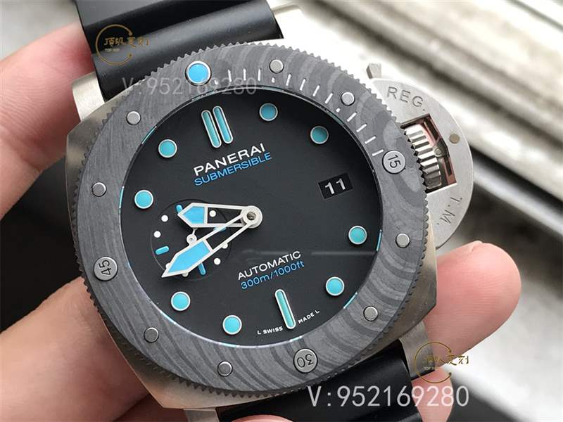 VS廠沛納海799-VS廠沛納海pam799復刻表做工怎么樣碳纖維和鈦金屬結合-復刻表