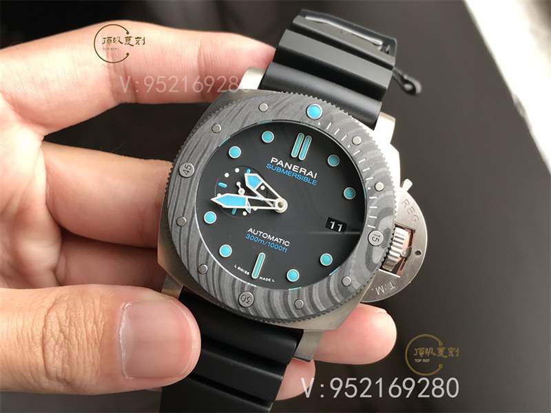 VS廠沛納海799-VS廠沛納海pam799復刻表做工怎么樣碳纖維和鈦金屬結合-復刻表