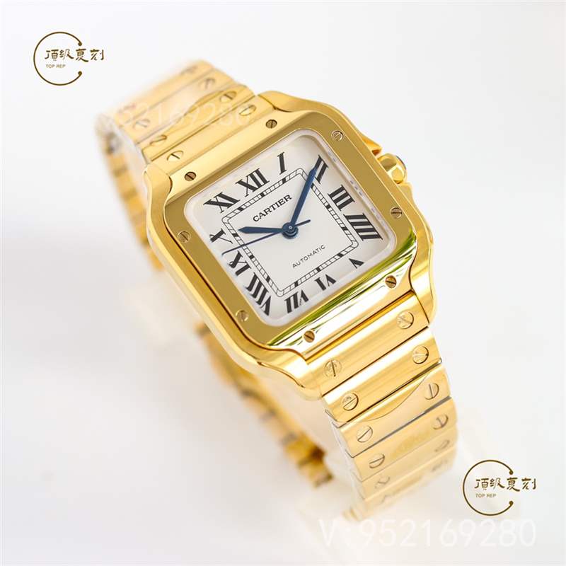 GF廠卡地亞35mm中號山度士復刻表新品做工評測-復刻表