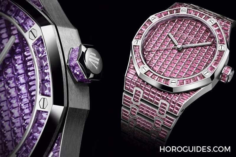 10種寶石上陣！款款都是主角｜愛彼皇家橡樹系列自動上鏈腕表白金款-復(fù)刻表