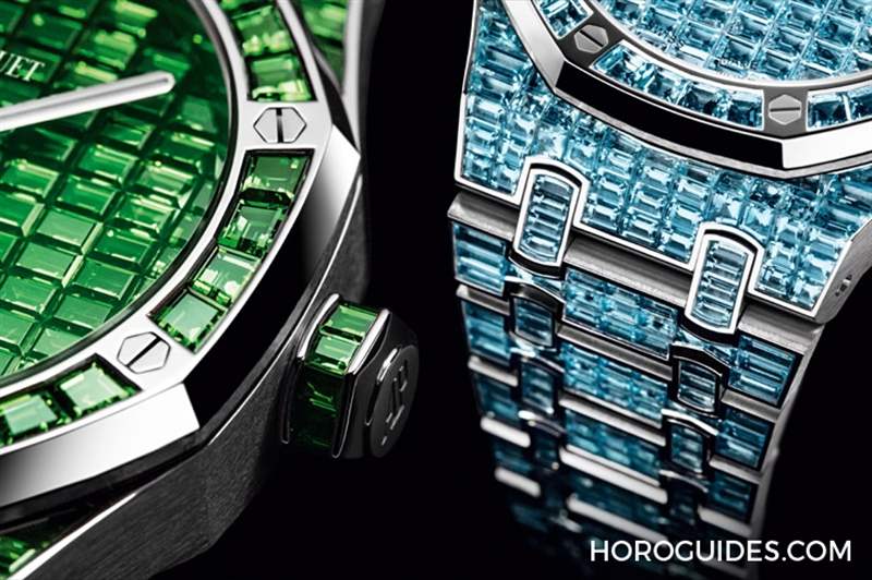 10種寶石上陣！款款都是主角｜愛彼皇家橡樹系列自動上鏈腕表白金款-復(fù)刻表