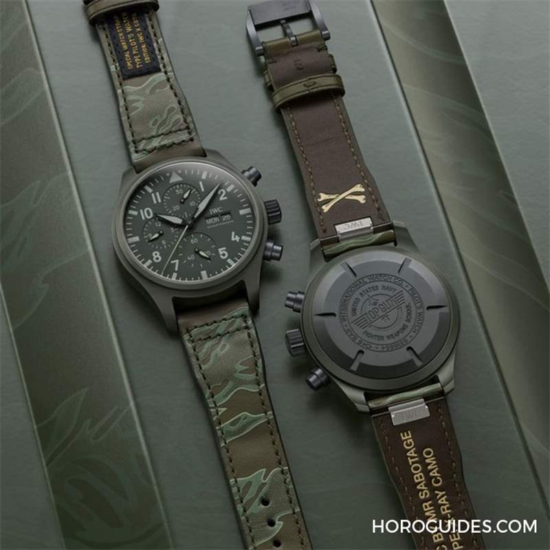迷彩、刺繡布貼,SBTG街頭潮味上手|IWC x SBTG特別版表帶套裝-復(fù)刻表