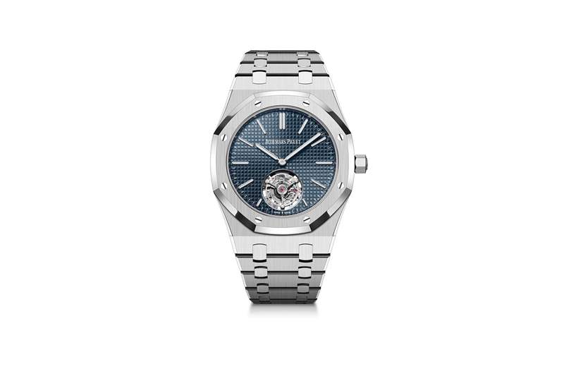 有史以來第一次皇家橡樹“Jumbo”獲得超薄自動上鏈飛行陀飛輪-復(fù)刻表