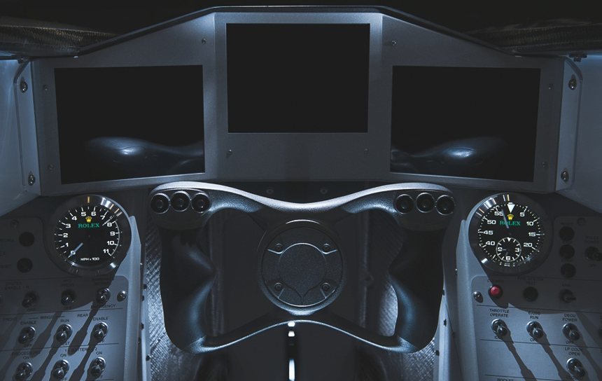 用于Bloodhound SSC 1000 MPH汽車的勞力士計(jì)時(shí)碼表和車速表:這就是現(xiàn)代勞力士?jī)x表盤(pán)儀表的樣子-復(fù)刻表
