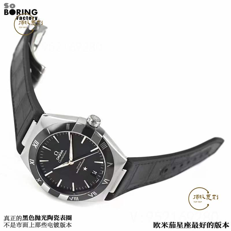 SBF廠歐米茄星座41mm評(píng)測(cè)-VS廠第五代星座黑色陶瓷圈怎么樣-復(fù)刻表